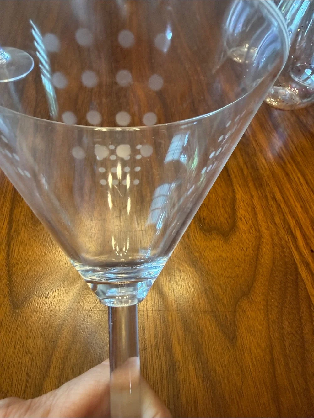 Crate and Barrel Plastic Martini Glasses
